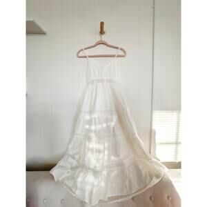 ARCHIVE 100% Cotton Tiered Maxi Dress - Sculpted Boutique Silhouette - S